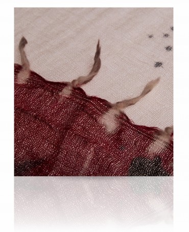 Палантин Женский W-CN.BIG.FLOWER/BEIGE